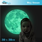 Moonlight Glow In The Dark Moon Wall Decal Sticker Ceiling Home Room Decor 30CM