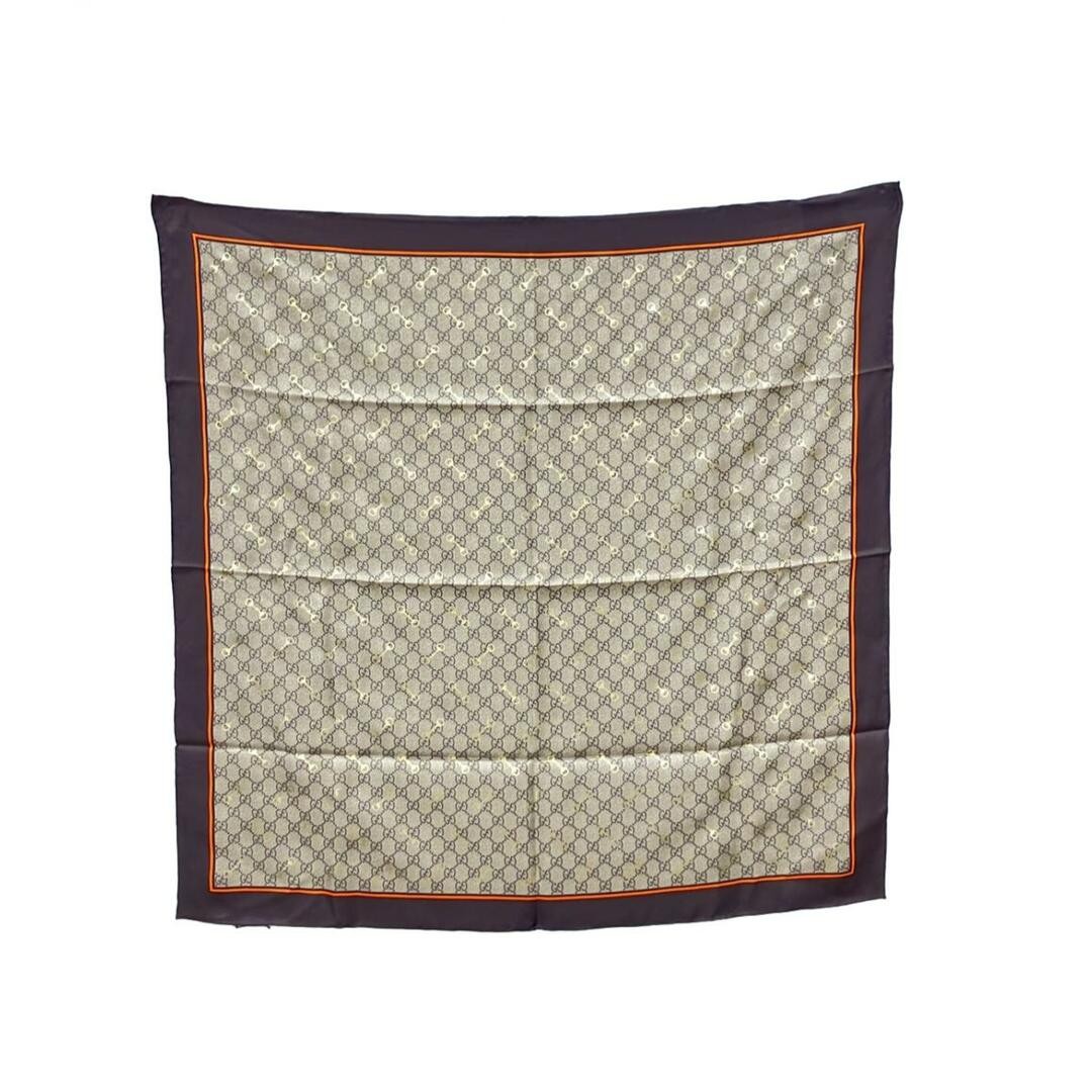 Gucci 100% Silk GG Horsebit Scarf 662576 3G001 Women with Damage Details