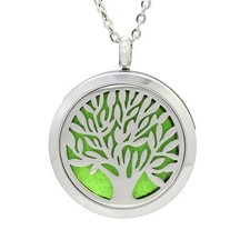  Collana Porta Profumo Oli Essenziali Ciondolo Di Medaglione Rotondo