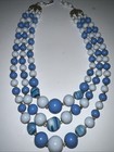 Vintage Beaded Costume Necklace Japan With Clip On Earrings — photo 3
