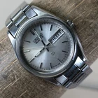 Vintage Seiko SQ Women 3423-0099 Fashion Silver Tone Quartz 22mm Watch 6 1/2"