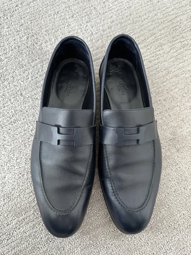 HERMÈS Mocassino Hermes uomo Paris taglia EU 44 blu