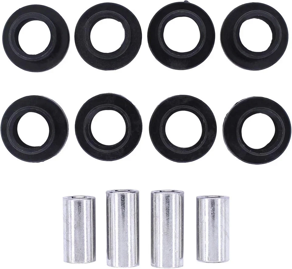 Front and Rear Upper and Lower Shock Absorber Bushings Sleeve kit for Polaris Ra - Image 2 of 4