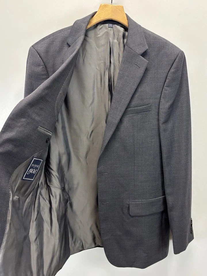 Traje Jos A Bank 1905 2 piezas talla 42L chaqueta 34x31,5 pantalones azul 100 % lana para hombre” Foto 4 de 4