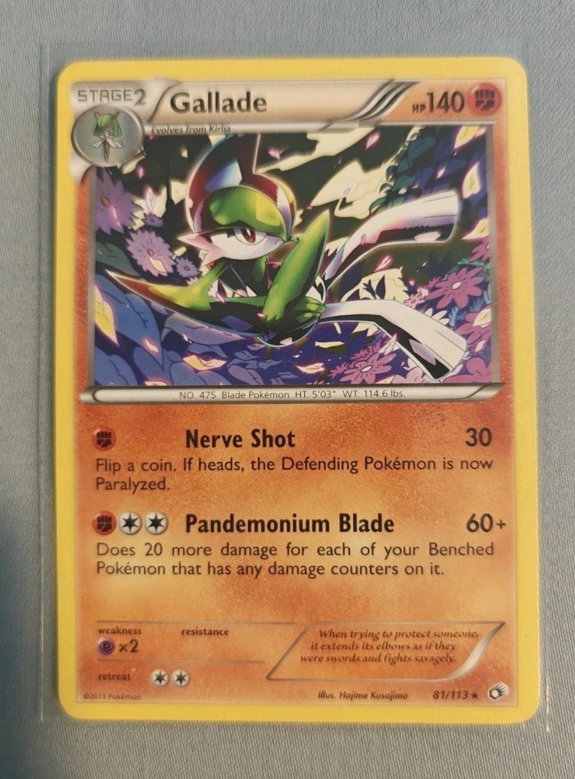 Pokemon TCG Gallade 81/113 Legendary Treasures Regular NM Card