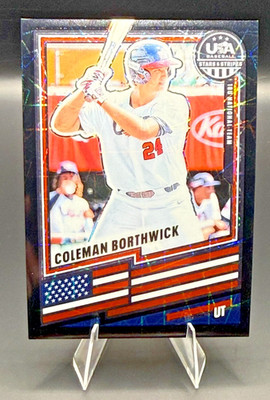 2026 Panini Stars & Stripes - Coleman Borthwick - Black Velocity Prizm /39