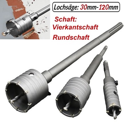 Bohrkrone SDS PLUS - MAX Kern Beton Bohrer Lochsäge 30 35 40 45 50 55 bis 120 mm