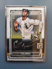 Eloy Jimenez Auto /5 2020 Topps Museum Collection  Silver Signature Framed