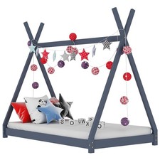 Image of Solid Pine Wood Kids Bed Frame Toddler Beds Multi Colours Multi Sizes vidaXL