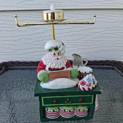 Fitz and Floyd s Santa s Musical Kitchen   Lamp, *Missing Shade
