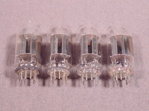 4 12AU7A RCA Clear Top HiFi Ham Radio Amplifier Vintage Vacuum  Tubes Lot SALE!!