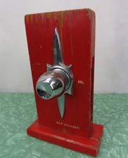 Vintage Door Handle & Lock Salesman Sample Display - wooden stand