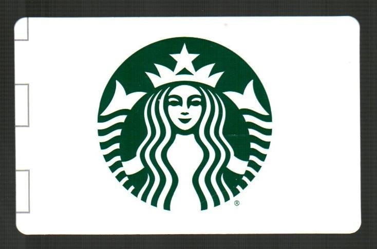 STARBUCKS Siren Logo ( Dark Green ) on White ( 2025 ) Gift Card