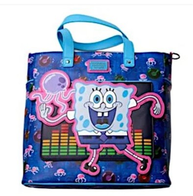 Loungefly Spongebob Jelly Dance Convertible Tote Backpack Bam Exclusive Nickelodeon Spongebob Jelly Dance Tote Bag | Loungefly main image 2