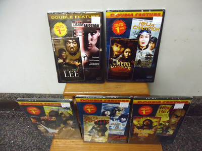 5 NEW! Double Feature Ninja DVD Sets with Bruce Lee, Brandon Lee & More! F/S!