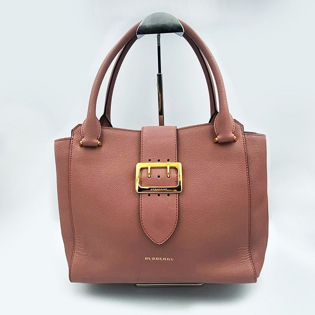BURBERRY　Grain Leather Hand Bag Burberry Black Grain Leather Small Orchard Satchel Bag