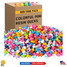 Bulk 2000 Mini Resin Ducks - Charming  Durable Decorations for All Occasions