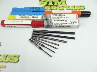 LOT OF 7 SOLID CARBIDE REAMERS .059" TO .1495" DIA HTC