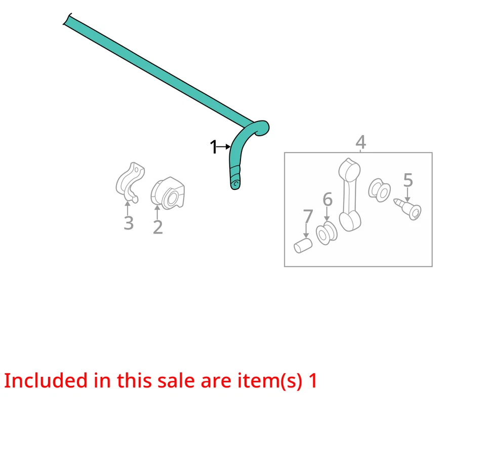 1999 Volkswagen Beetle FWD Front Stabilizer Bar OEM 138K Miles - LKQ422819607 - Изображение 4 из 4