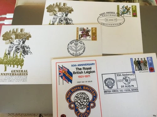 GB STAMPS RARE FIRST DAY COVER 1971 ANNIVERSARIES SET OF SPECIALS