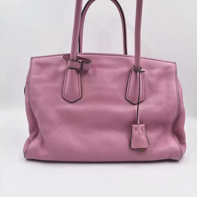 10.28 007  Prada Vitello Daino Side Zip Tote Bag Pink