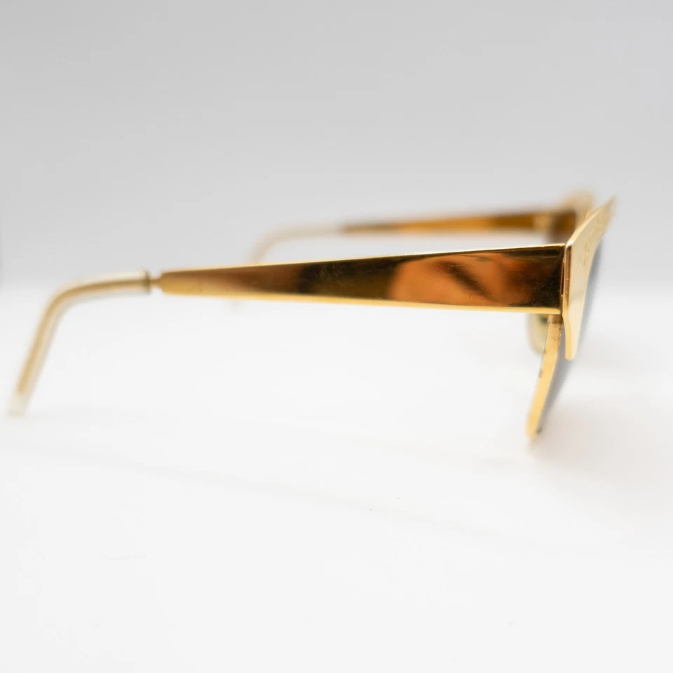 Vintage Persol Moschino Sunglasses Gold M257 Made in Italy - Image 3 of 4