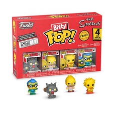 Funko bitty pop! the simpsons - rasca, abuelo simpson, lisa simpson, fallout boy