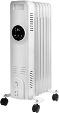 Daewoo 1500W Oil Filled Radiator HEA1889 LED Display Thermostat Timer Heater