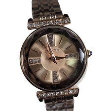 Invicta 69421 Womens Watch Rose Gold Champagne Dial Crystal Bracelet Analog