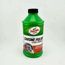 Sealed Turtle Wax Chrome Polish & Rust Remover Metal Shiner Wheels. Logo