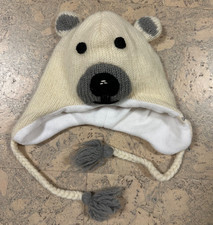 Nirvana Designs Kids Polar Bear Hat Hand Knit in Nepal