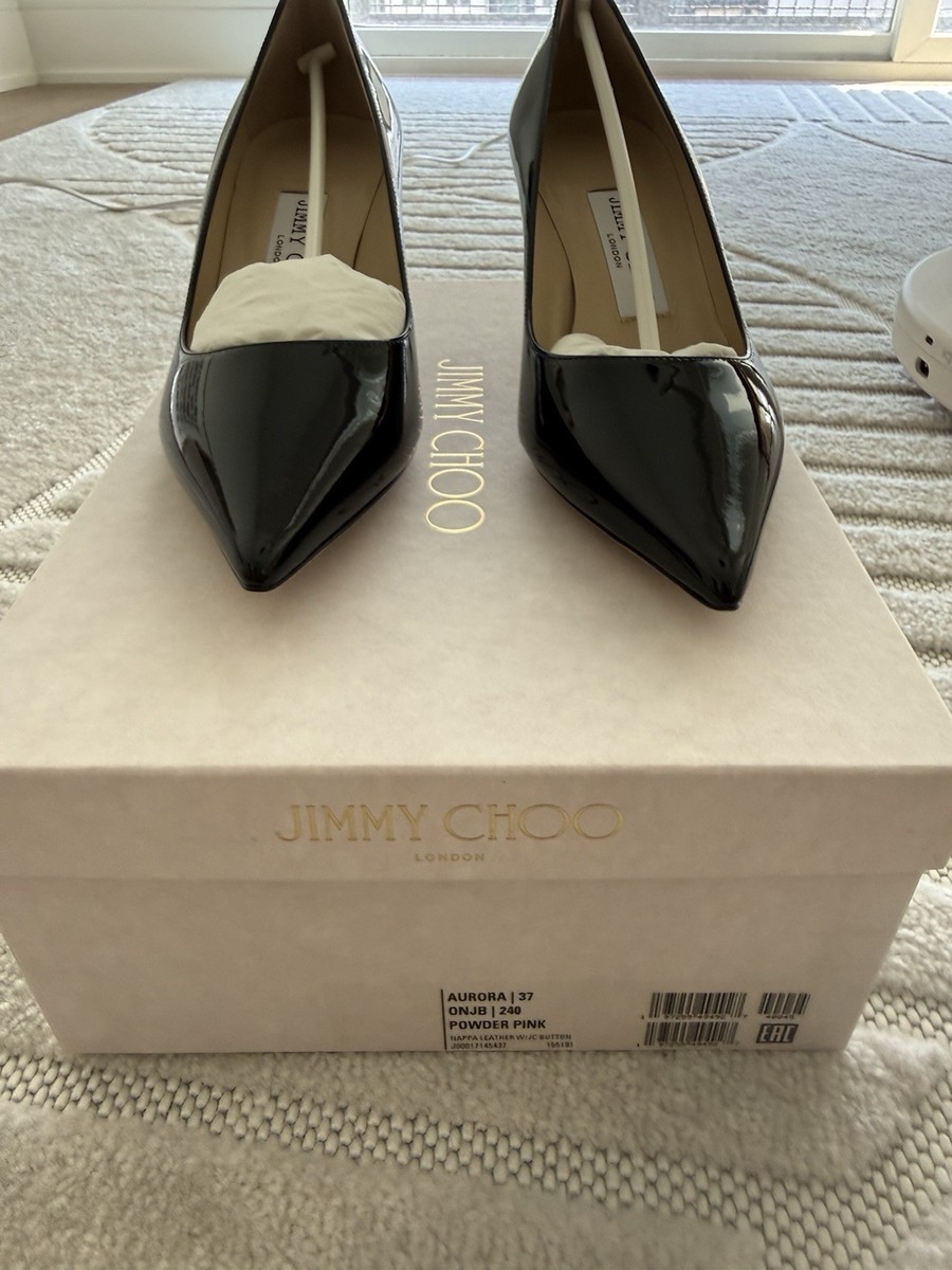 Jimmy Choo Heels AURORA | Size 37 | Leather Black Women Pump | eBay