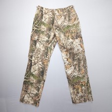 Cabela's Woodlands Camo Cargo Pants Mens 36 x 33 Hunting Shooting Adjustable