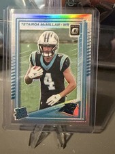 2025 Donruss Optic Football Tetairoa McMillan Silver Holo Rated Rookie Panthers