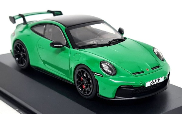 Solido 1/43 - Porsche 911 992 GT3 Python Green 2021 Diecast Scale Model Car-image