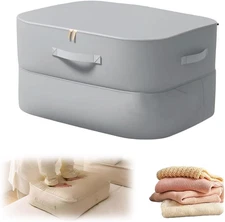 3-Layer Multifunctional Self Compression Storage Bag Organizer - (Gray, Large)