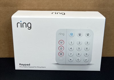 Ring Alarm Keypad (2nd Gen) with Adapter - White - New