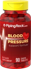 Blood Pressure Support Formula | 90 Tablets | by Piping Rock