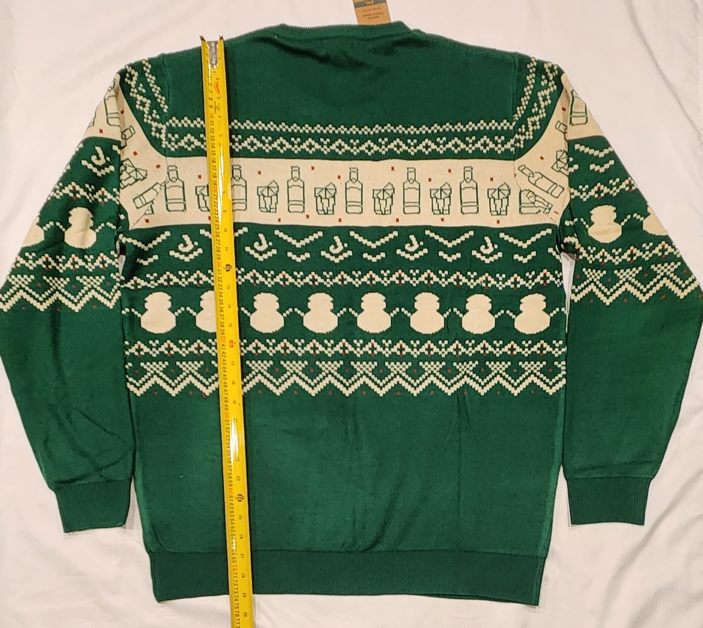 Jameson Irish Whiskey Green Ugly Christmas Holiday Sweater Adult 2XL