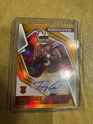 #ad 2021 Panini Rookies and Stars #103 Trey Lance Auto numbered $70.00