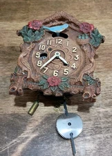 Vintage Columbia Time Miniature Cuckoo Clock No Key Untested.