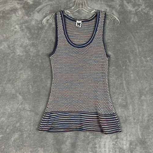 Missoni, Vintage Missoni Tank Top Womens 10 Made In Italy Multi Pattern Euro Vacation