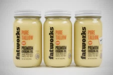 3 JARS Fatworks Pure Grass-Fed Beef Tallow 14 Oz Baking Premium Cooking Oil