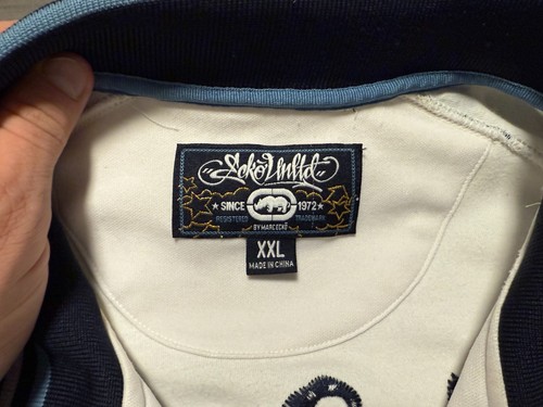 Chaqueta De Colección Y2K Ecko Unltd Grafitti Patinador Suelta Cremallera Completa Adulto Talla 2XL AOP - Imagen 7 de 10