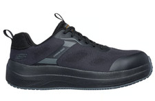 SKECHERS Work Shoes - Transporter Lite - Black Safety Toe Non Slip - M9 -NEW