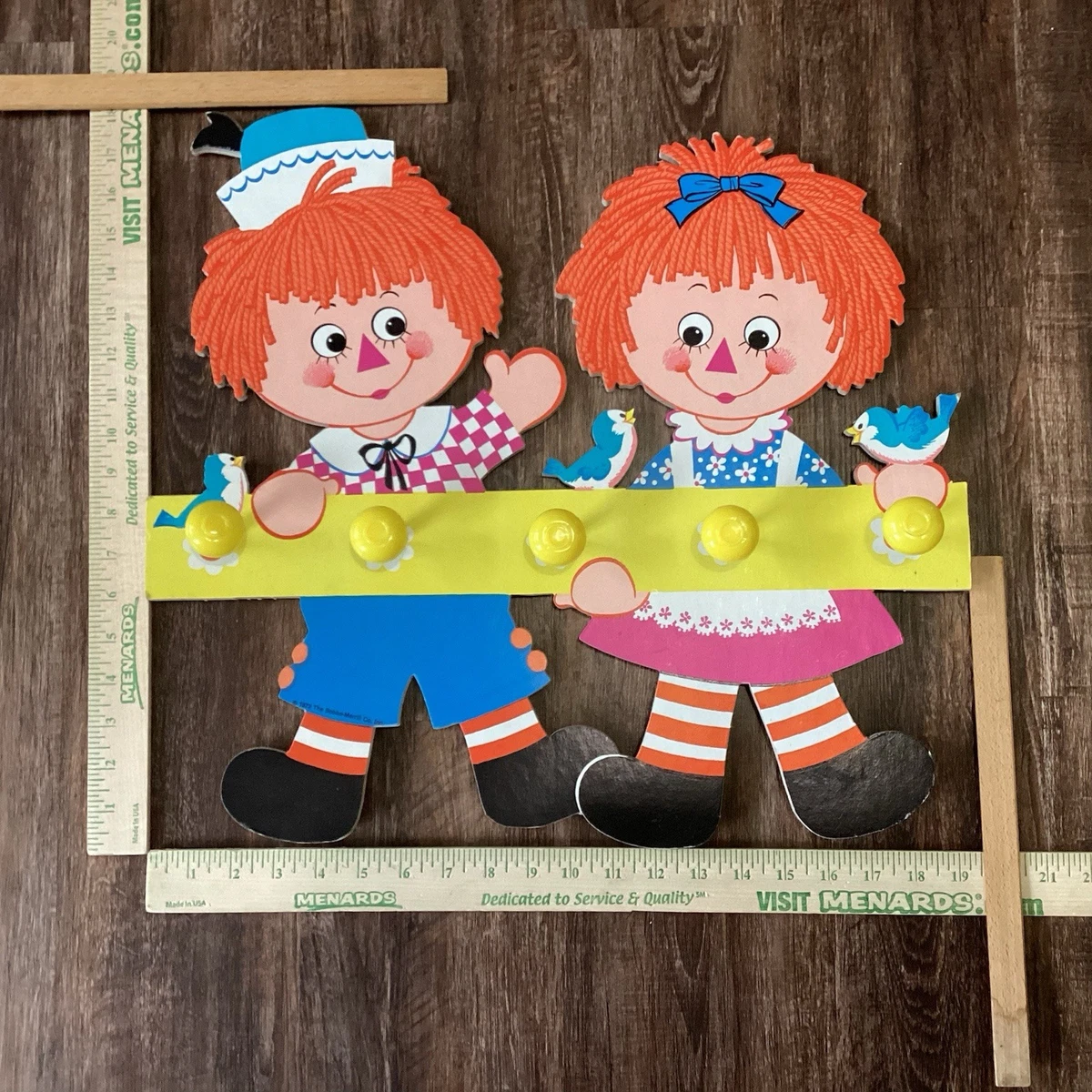 Raggedy Ann & Andy Cardboard with Vintage Dolls & Doll Playsets