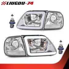 Led Drl Headlights Corner Lights Fit For 97-03 Ford F150 99-02 Expedition