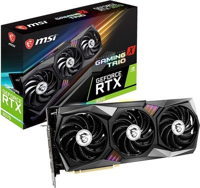 MSI GeForce RTX 3070 GAMING X TRIO 8GB GDDR6 Graphics Card Non LHR