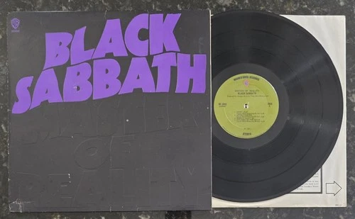 BLACK SABBATH Master Of Reality 1971 Warner BS 2562 POSTER Vinyl LP VTG Record