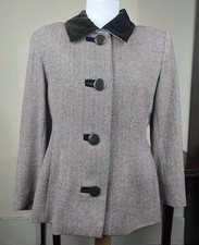 VTG GIVENCHY NOUVELLE BOUTIQUE Tailored Blazer Jacket Large Herringbone Tweed